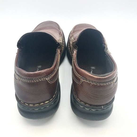 Thom Mcan Women’s Burnt Red Leather Slip on Loafers Flats Comfort Size 8.5 - Picture 6 of 7